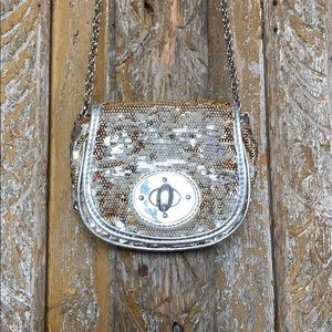 GAP GOLD SEQUIN MINI PURSE NEW CUTE